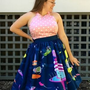 Pinup couture polka dot top